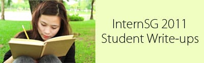 InternSG 2011 Student Write-ups