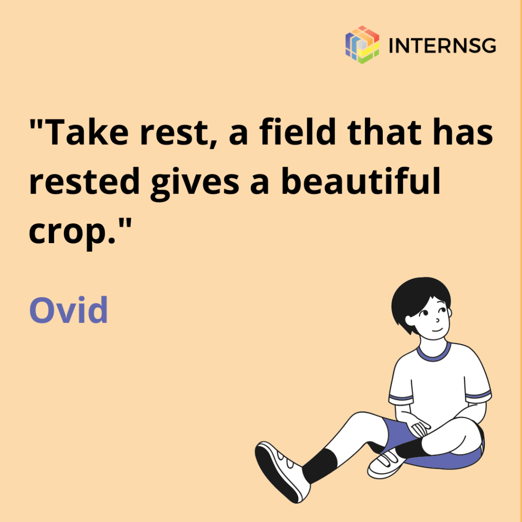 Rest Rest well to work better